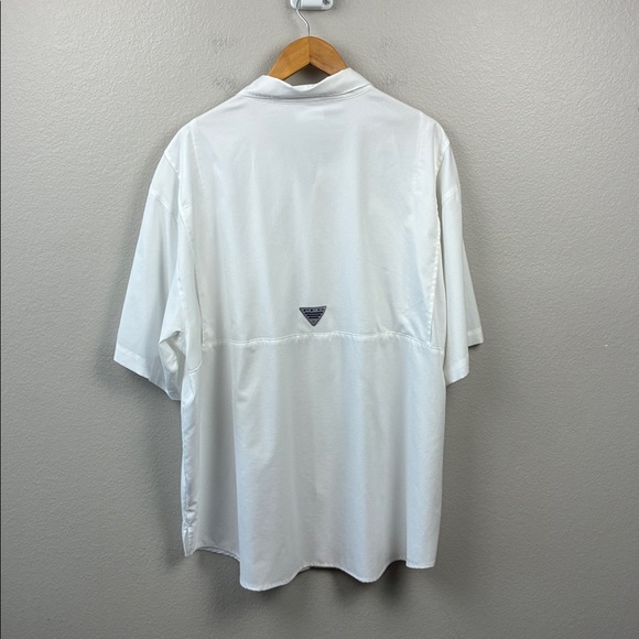 Columbia PFG Tamiami Shirt Short Sleeve White Outdoor Golf Fishing Gorpcore XXL - Picture 6 of 7